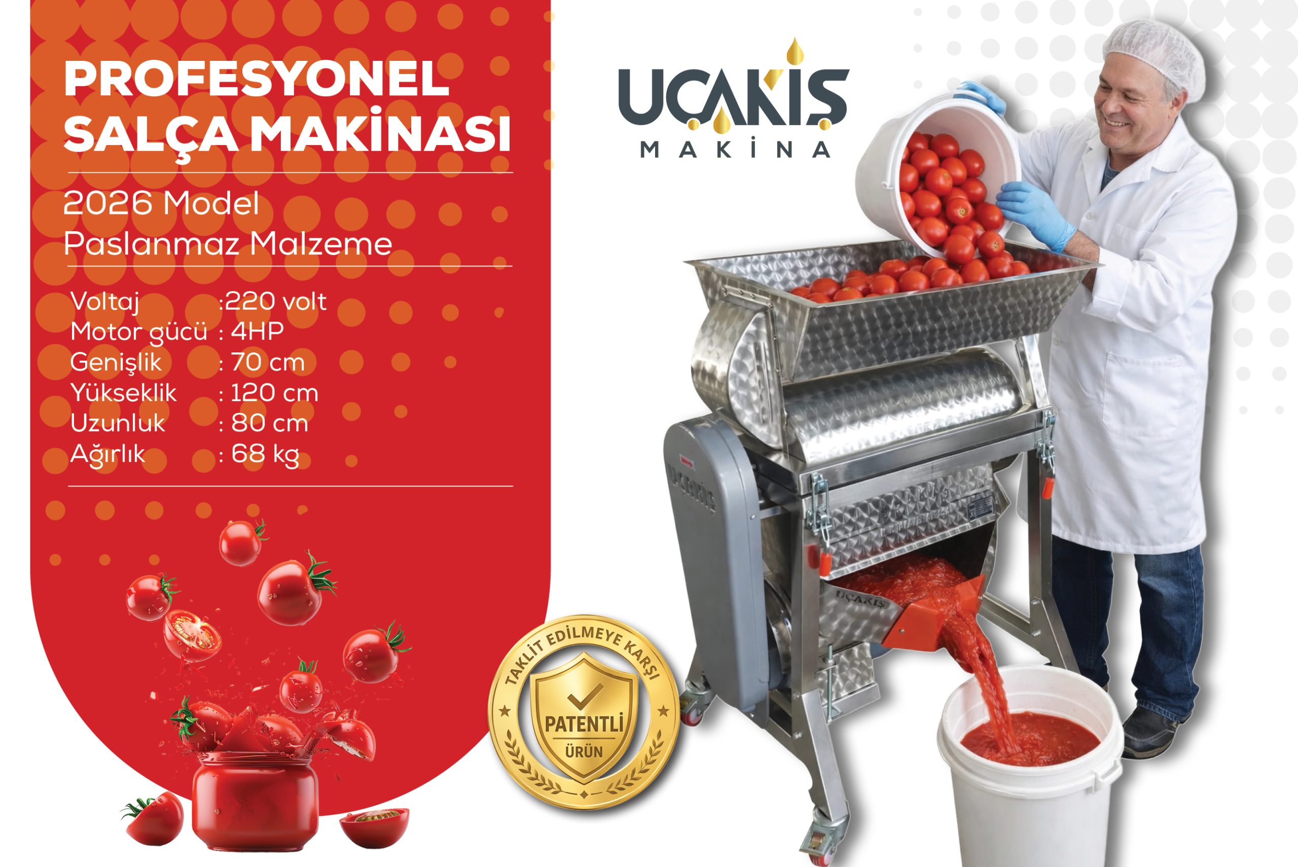 Sanayi Tipi Salça Makinası
