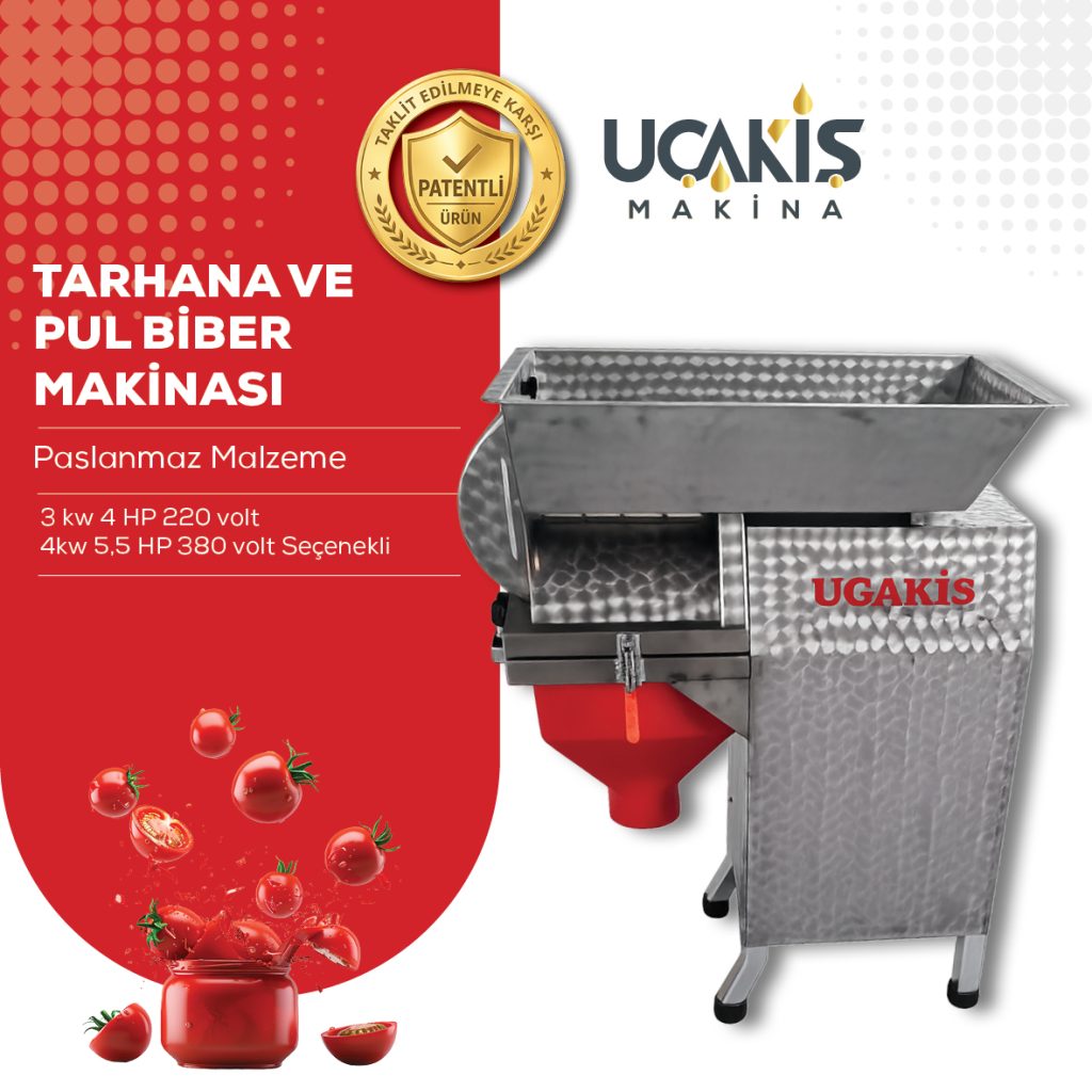 Tarhana ve Pul Biber Makinası